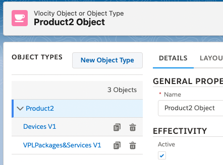 salesforce industries Product object types New object type