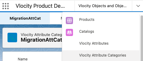 Vlocity Attribute Category from vlocity product designer power launcher