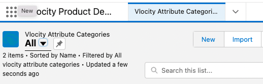 Vlocity Attribute Category