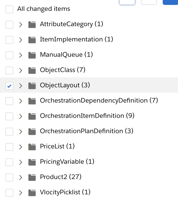 migrate vlocity products idx workbench select objectlayout from item list